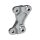 Axial Front Brake Caliper Adapter From 300 mm to 340 mm Brake Disc Aluminium Polished Front Left