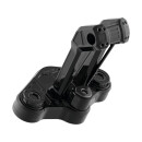 Club Style Pullback Riser and Triple Tree Cover Kit 10" Height, 1 1/4" Clamp Diameter Black Anodized
