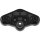 Club Style Pullback Riser and Triple Tree Cover Kit 10" Height, 1 1/4" Clamp Diameter Black Anodized