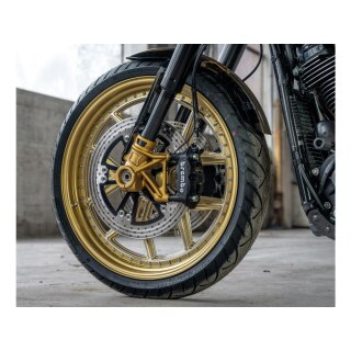 Radial Conversion Front Brake Caliper Spacer Set From 300 mm to 340 mm Brake Disc Black Anodized