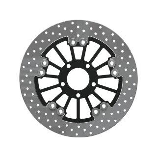 Round 292 mm Floated Brake Disc Spoke Polished Rear