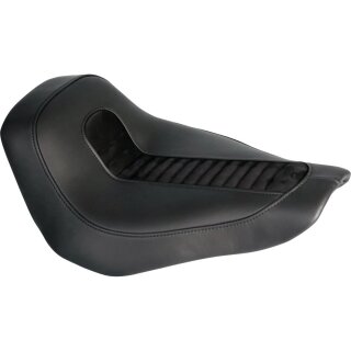 Genuine Leather Solo Seat For Thunderbike Steel Fender 260/18" and OE Tank Black