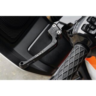 Good Guys Adjustable Brake and Clutch Lever Kit Black Anodized Cable Clutch