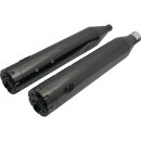 Double Slip-On Muffler Set Endcap Revolver Dark Chrome