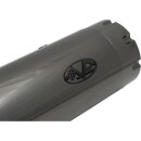 Double Slip-On Muffler Set Endcap Revolver Dark Chrome