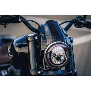 Headlight Cap Gloss Black Aluminium