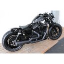 Old School Frame Mounted Solo Seat for Sportster Black Leather