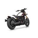 Single Slip-On Muffler Set Black Cut Rebel End Cap, Euro 5+ Black Ceramic Coated