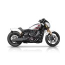 Single Slip-On Muffler Set Chrome Rebel End Cap, Euro 5+...