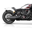 Single Slip-On Muffler Set Chrome Rebel End Cap, Euro 5+ Chrome