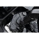 Reduced Reach Club Style Riser Relocation Plate 45 mm Offset, includes Steering Lock Cover Black Anodized