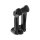 Reduced Reach Club Style Riser Relocation Plate 45 mm Offset, includes Steering Lock Cover Black Anodized