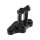 Reduced Reach Club Style Riser Relocation Plate 45 mm Offset, includes Steering Lock Cover Black Anodized