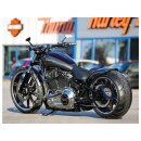 Rear Steel Fender for Milwaukee Eight Softail (Wide Frame) 260/18" Tire, With 3-in-1 Raw