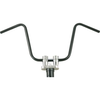 400 Ape Hanger Handlebar Dimpled 3-Hole Black Powder Coated 1" Throttle By Wire