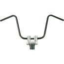 400 Ape Hanger Handlebar Dimpled 3-Hole Black Powder...