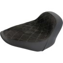Nubuk Leather Solo Seat Diamond Stitch, For Thunderbike...
