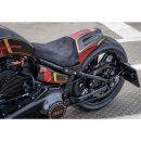 Vinyl Leather Solo Seat Diamond Stitch, For Thunderbike GP Style Fender 260/18"and GP Style Tank Black