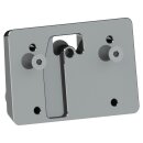 Mid-Mount License Plate Base Plate Adapter Black Satin