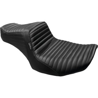 Tailwhip Seat Pleated, Driver Seating: 12.5" Wide, Passenger Seating 7,5" Wide Black Vinyl