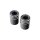 Club Style Crash Bar Sliders V2, Aluminium with Cult-Werk Clubstyle Design Milling (Length: 45 mm) Black Anodized