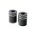 Club Style Crash Bar Sliders V2, Aluminium with Cult-Werk Clubstyle Design Milling (Length: 45 mm) Black Anodized