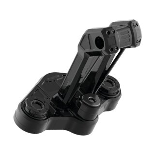 Club Style Pullback Riser and Triple Tree Cover Kit 11,5" Height, 1 1/4" Clamp Diameter Black Anodized