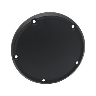 Smooth Derby Cover for Big Twins 5-hole Satin Black Powder Coated