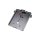 Mid-Mount License Plate Bracket and Base Plate Kit V2, Germany: 180 x 200 mm, with 3-in-1 Turn Signals Black Cut