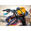 Club Style Pullback Riser Kit for Digital Speedometer 11,5" Height, 1 1/4" Clamp Diameter Black Anodized