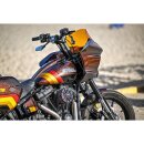 Club Style Pullback Riser Kit for Digital Speedometer 11,5" Height, 1 1/4" Clamp Diameter Black Anodized