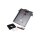 Mid-Mount License Plate Bracket and Base Plate Kit V1, Germany: 180 x 200 mm, with 3-in-1 Turn Signals Black Satin