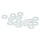 20pck Nylon Washer 1/4"x9/16"x1/16"