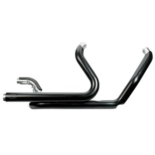 S&S Power Tune True Dual Krümmer schwarz für Harley M8 Touring 17-25