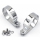Muffler Clamp Set Chrome 3-1/4" Tubing
