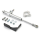 Steering Damper Kit Silver RH975 22-Up
