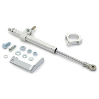 Steering Damper Kit Silver FXD91-05 39mm