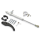 Steering Damper Kit Silver FLH/T09-13