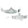 Eagle 5" Front Fender Tip Chrome