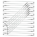 25-pack Nylon Tie Straps 7" Chrome