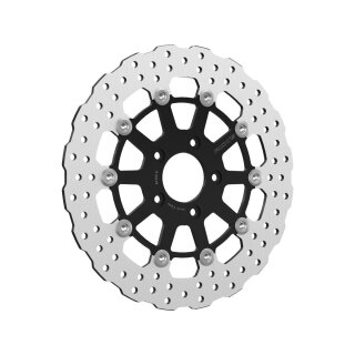 Steve Wave Design Floating Brake Disc Black Inner Carrier Stainless Steel 11,5" Rear