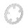 Front Touring Wave Design Brake Disc Stainless Steel 12,6" Front