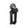 Club Style Pullback Riser Kit for Top Mount Round Speedometer 10" Height, 1 1/4" Clamp Diameter Black Anodized
