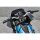 Club Style Pullback Riser Kit for Top Mount Round Speedometer 10" Height, 1 1/4" Clamp Diameter Black Anodized