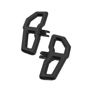 Mini Floorboard Footpeg Set Black Satin