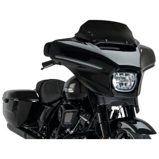 Replacement Windscreen for Helix Touring Models Sport; Length 220 mm x Width 600 mm Flat Black