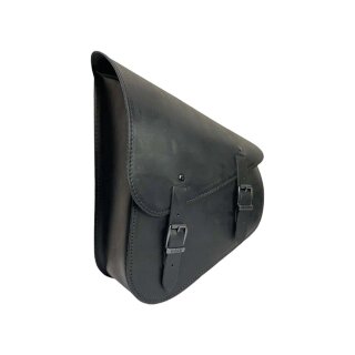 Leather Swing Arm Bag for Softails 5,5 Liter, Height: 350/150 mm, Width: 260 mm, Depth: 140 mm Black