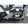 Firestarter Exhaust System , Raw Hole Heat Shield, Black Smooth Endcap, Outline 2,5"