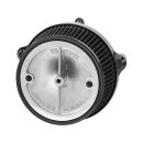 Big Sucker Stage 1 Air Cleaner Backplate without oil reservoir, Accepts all Ness Stage 1 Custom Air Filter Covers Black