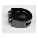 mo.switch Push-Button Clamp for 1" or 7/8" Handlebars 2 Black Button Gloss Black Anodized